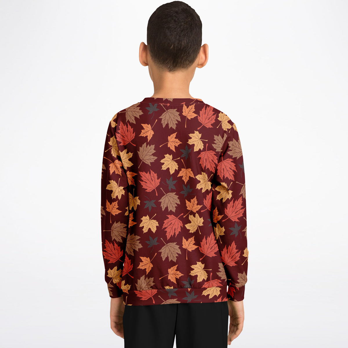 Kids Autumn Leaves Sweatshirt – Ultra Soft & Stretchy, Cozy Fleece or Lightweight Sports Fabric Sweatshirt – Ultra Soft & Stretchy, Cozy Fleece or Lightweight Sports Fabric