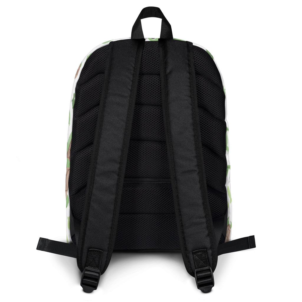 Kids sea turtles backpack black mesh back with adjustable straps and subtle camouflage pattern on the sides