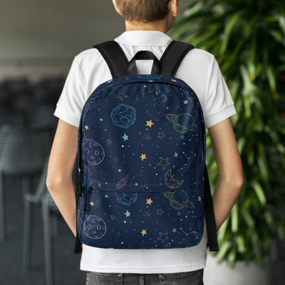 Kids Colorful Galaxy Space Backpack