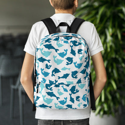 Kids Dolphin Print Backpack