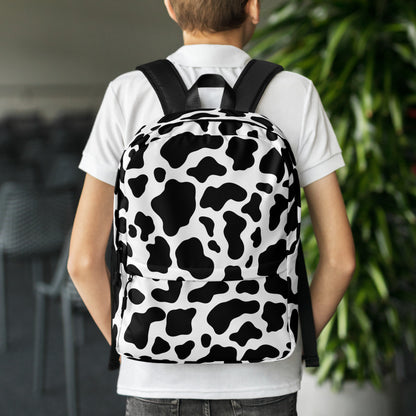Kids Cow Print Backpack