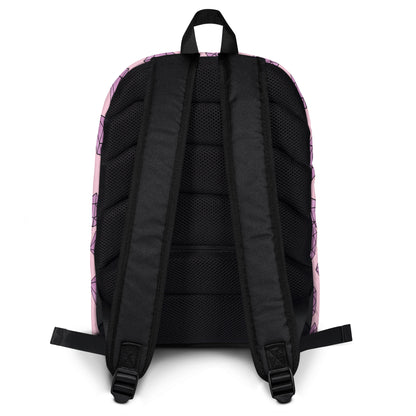Girls Purple Diamonds Backpack