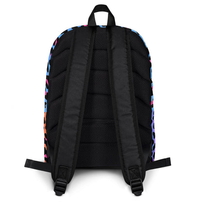 Girls Rainbow Leopard Backpack