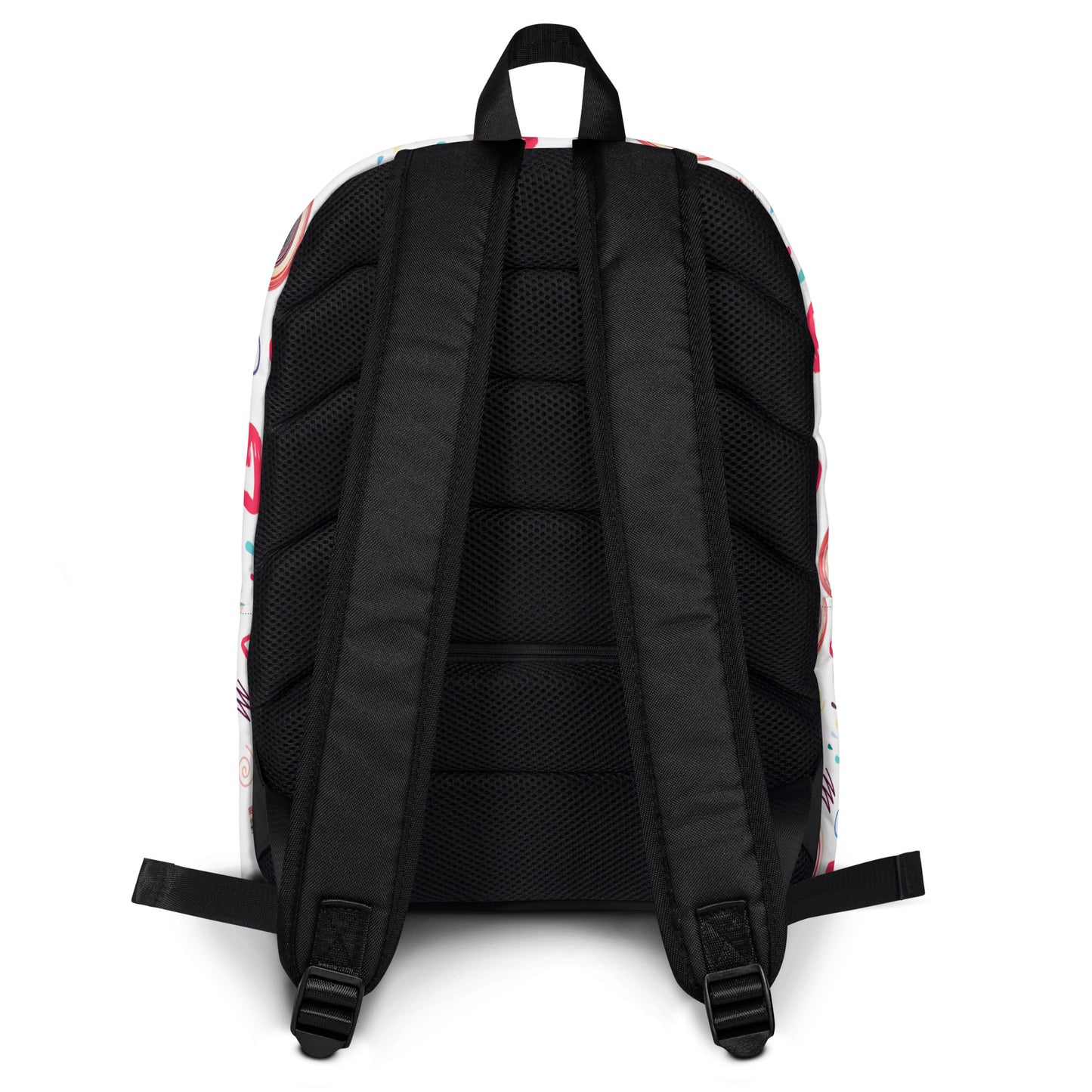 Girls Rainbow Hearts Doodle Backpack