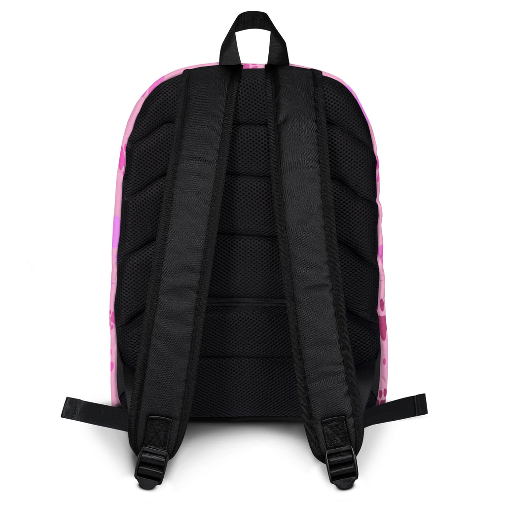 Girls Pink Paw Print Backpack