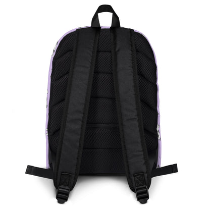 Girls Purple Pug Backpack