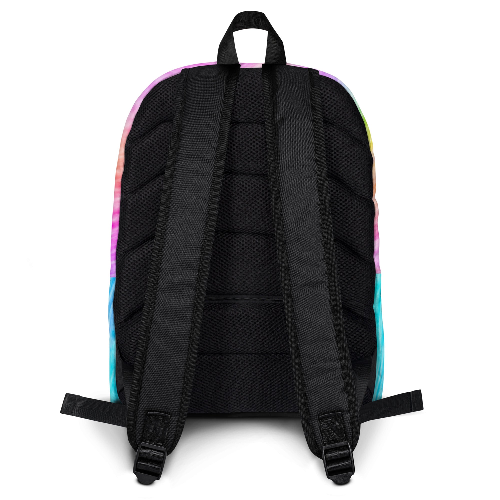 Kids Rainbow Tie Dye Backpack - Water-Resistant School Bag With Adjustable Padded Straps & Breathable Mesh Back