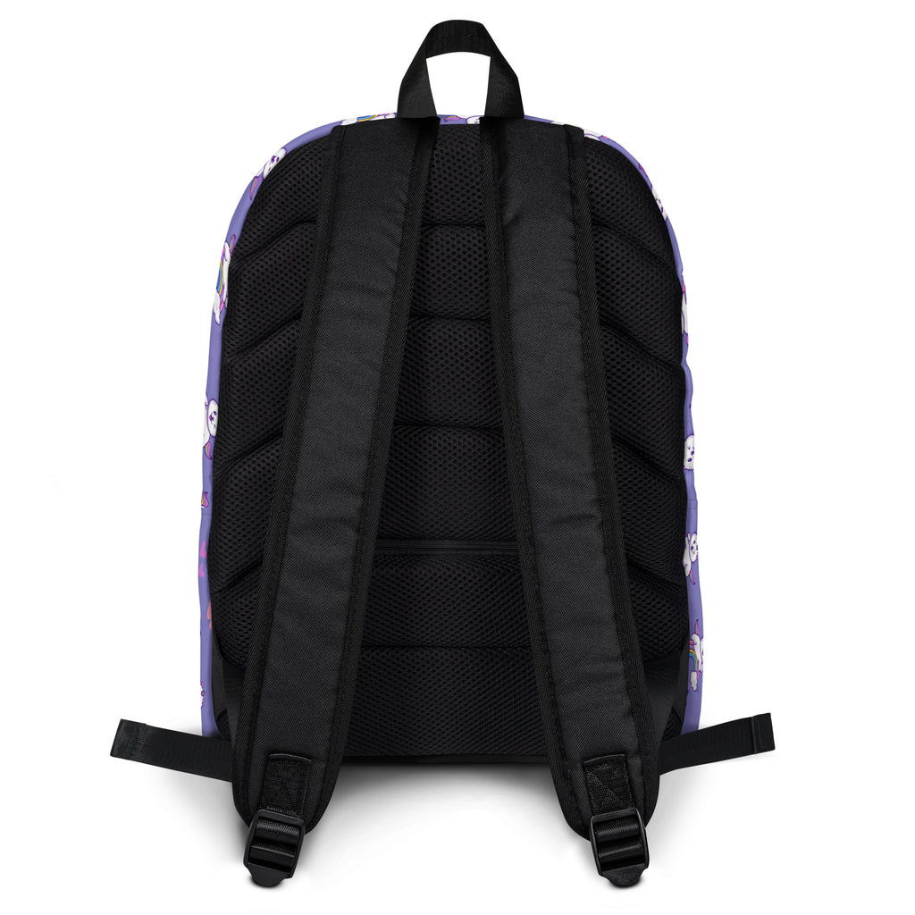 Girls Purple Caticorn Backpack - Water-Resistant School Bag With Adjustable Padded Straps & Breathable Mesh Back