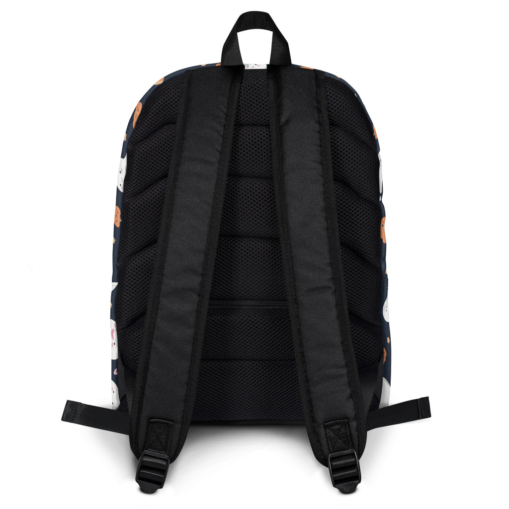 Kids Ghost Halloween Backpack - Water-Resistant School Bag With Adjustable Padded Straps & Breathable Mesh Back