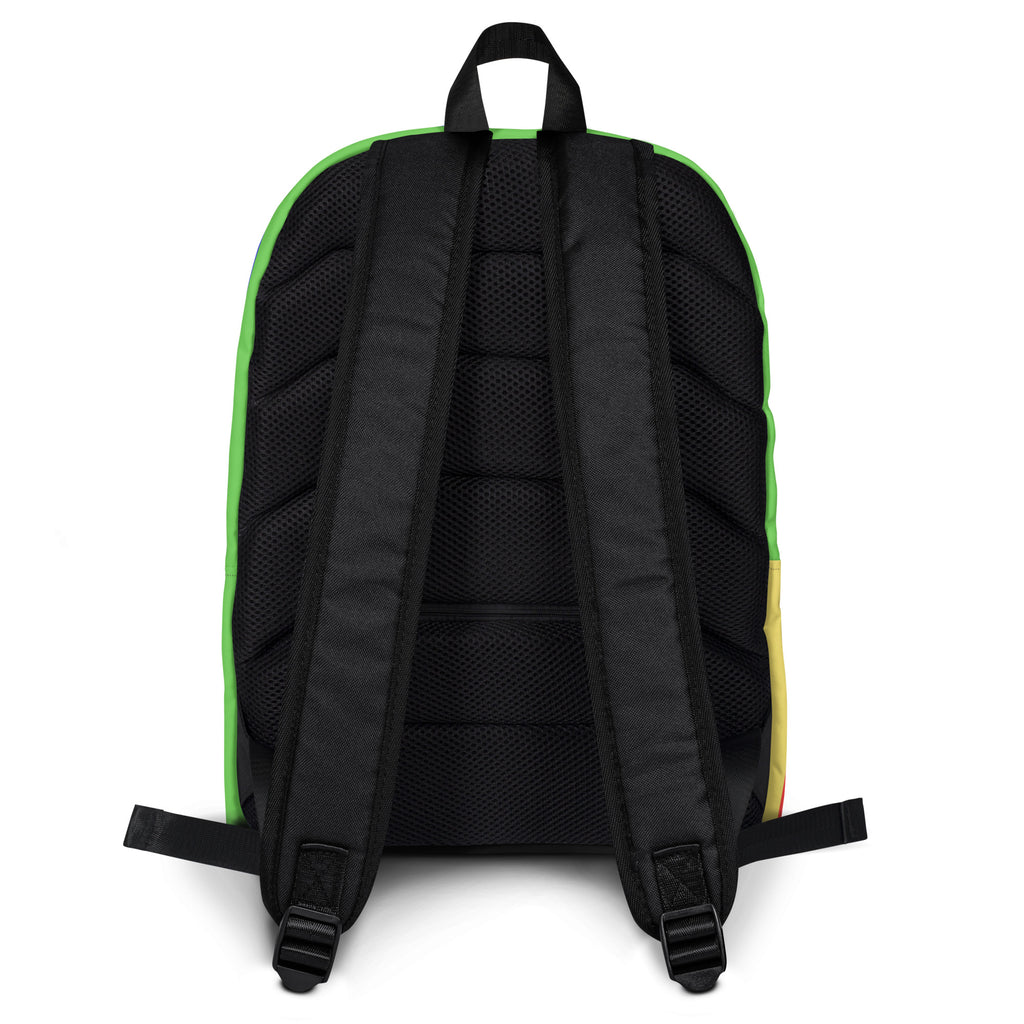 Kids Colorful Striped Backpack - Water-Resistant School Bag With Adjustable Padded Straps & Breathable Mesh Back