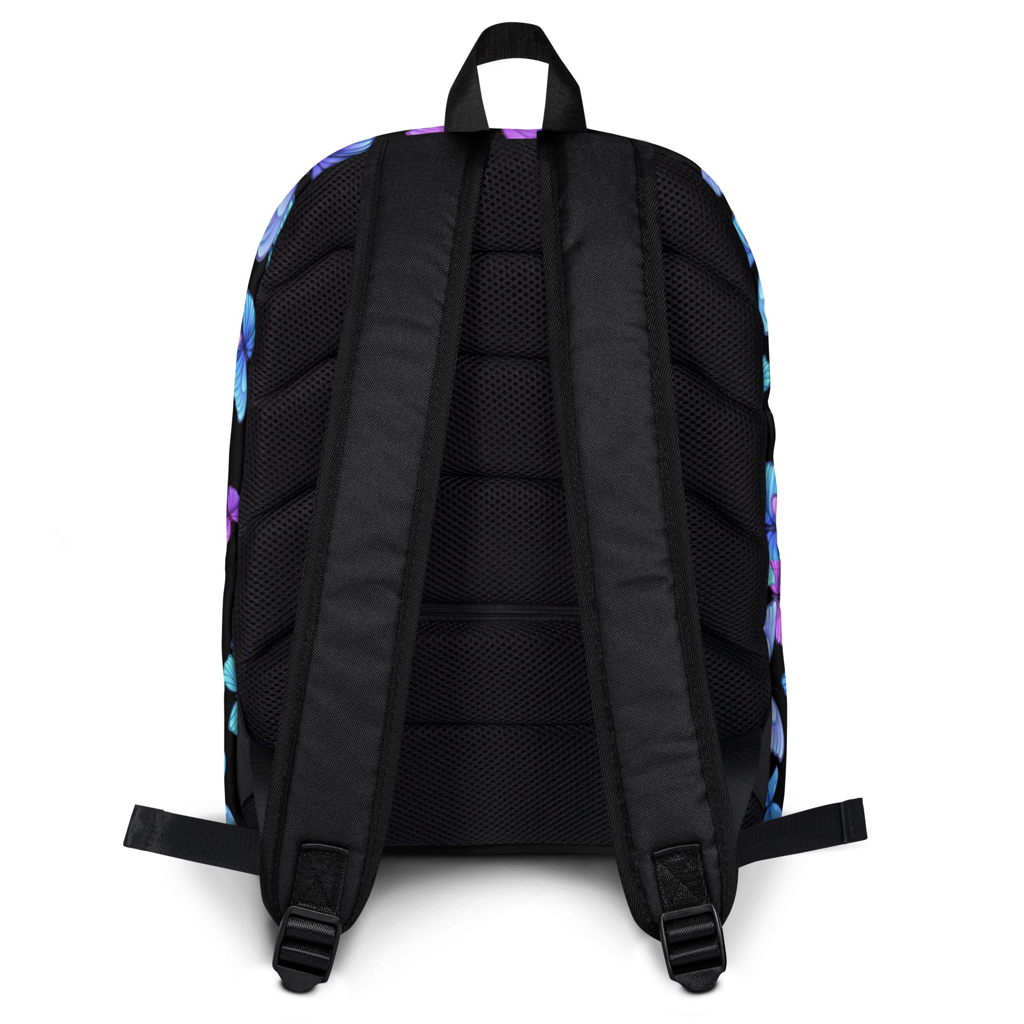 Girls Vibrant Butterfly Backpack - Water-Resistant School Bag With Adjustable Padded Straps & Breathable Mesh Back
