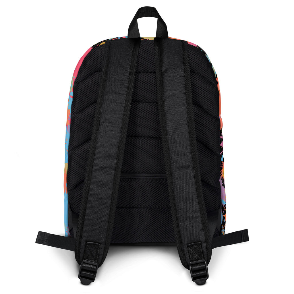 Kids Paint Splatter Backpack - Water-Resistant School Bag With Adjustable Padded Straps & Breathable Mesh Back