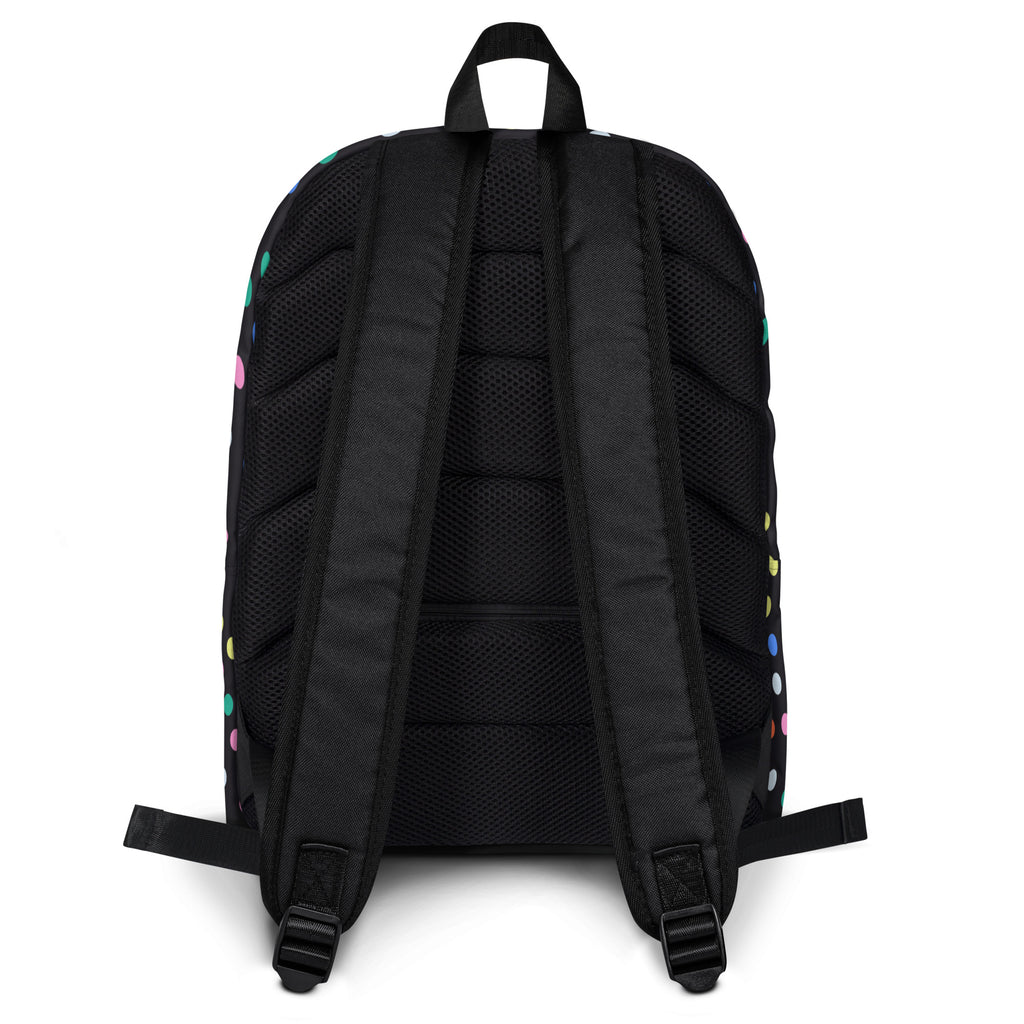 Kids Colorful Dots Backpack - Water-Resistant School Bag With Adjustable Padded Straps & Breathable Mesh Back