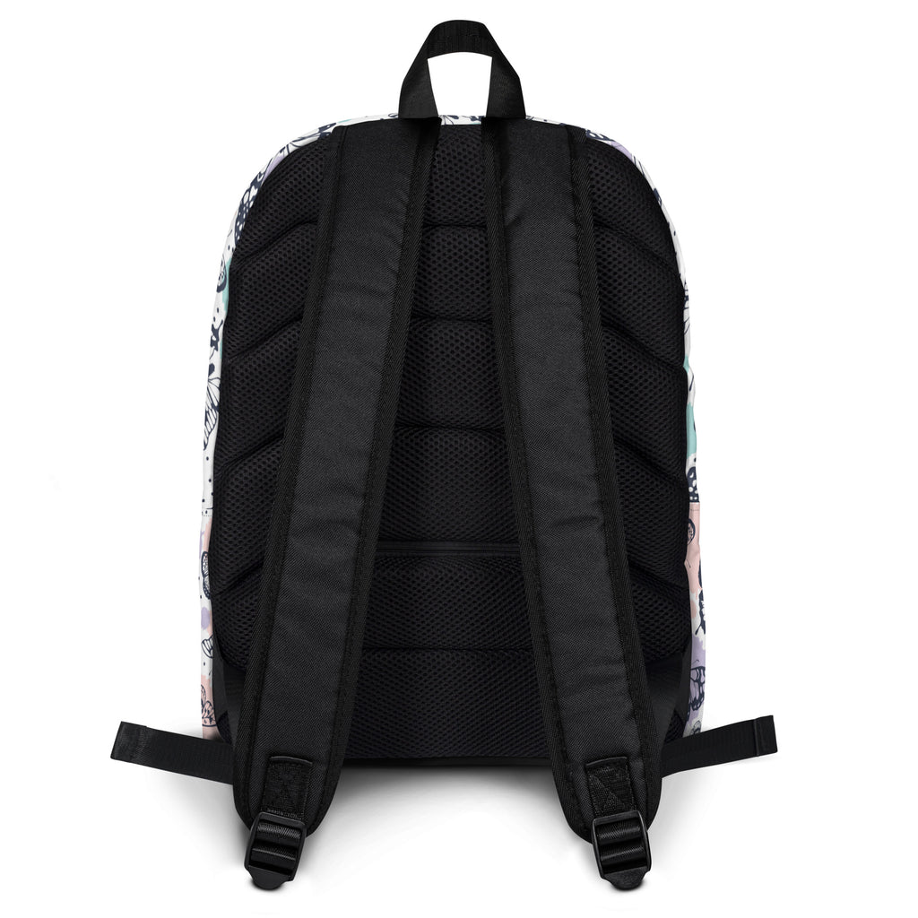 Girls Butterfly Backpack - Water-Resistant School Bag With Adjustable Padded Straps & Breathable Mesh Back