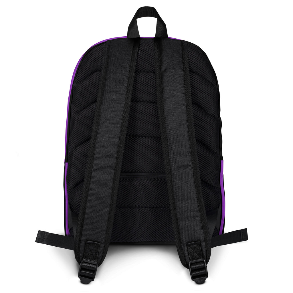 Kids Purple and Black Halloween Backpack - Water-Resistant School Bag With Adjustable Padded Straps & Breathable Mesh Back