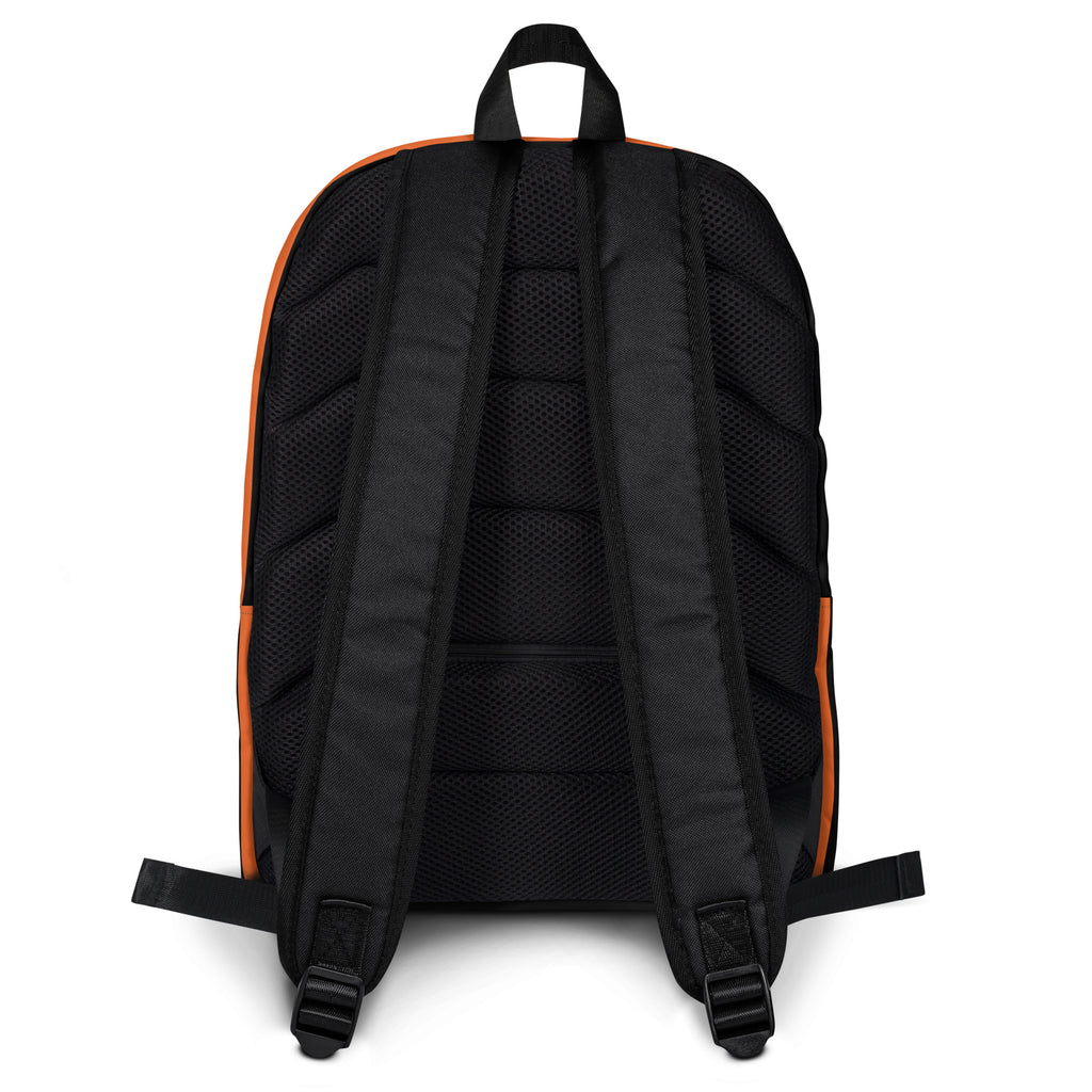 Kids Orange and Black Halloween Backpack - Water-Resistant School Bag With Adjustable Padded Straps & Breathable Mesh Back