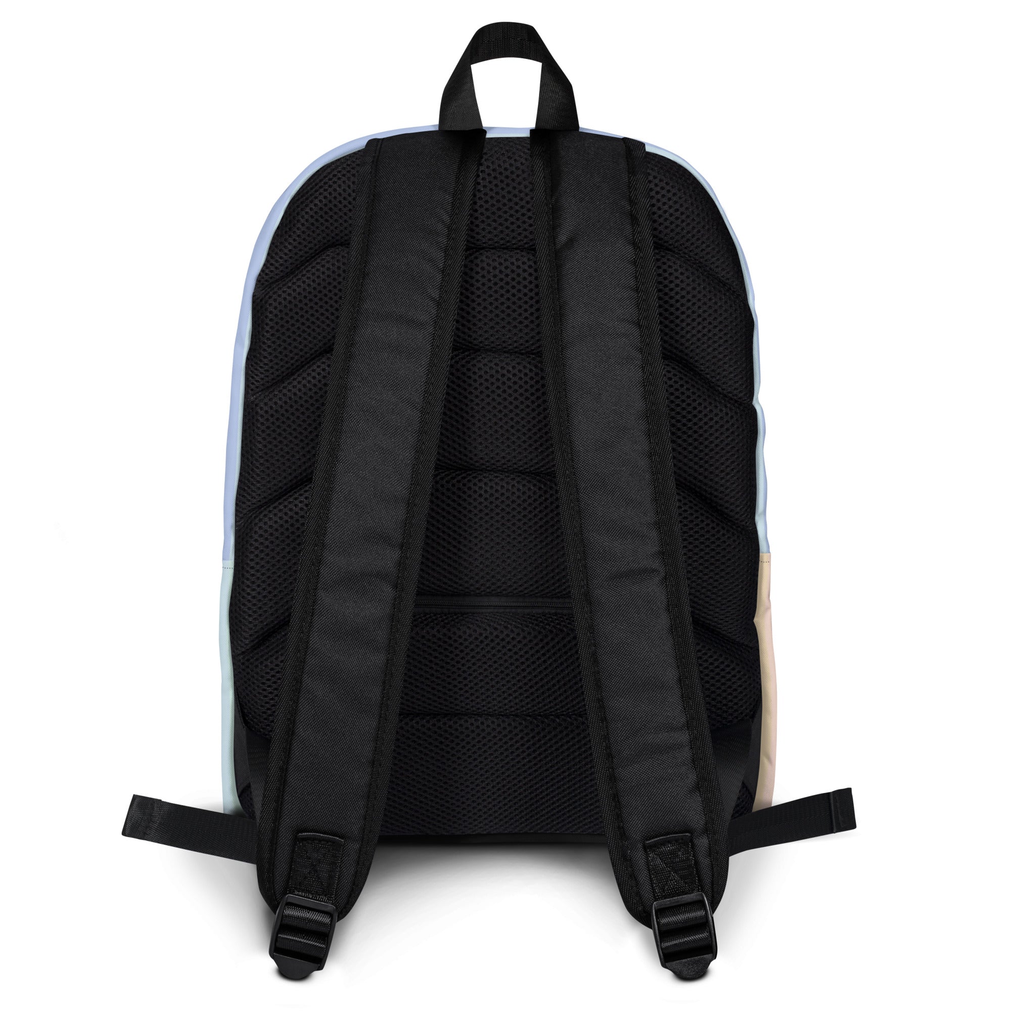 Girls Pastel Rainbow Stripe Backpack - Water-Resistant School Bag With Adjustable Padded Straps & Breathable Mesh Back