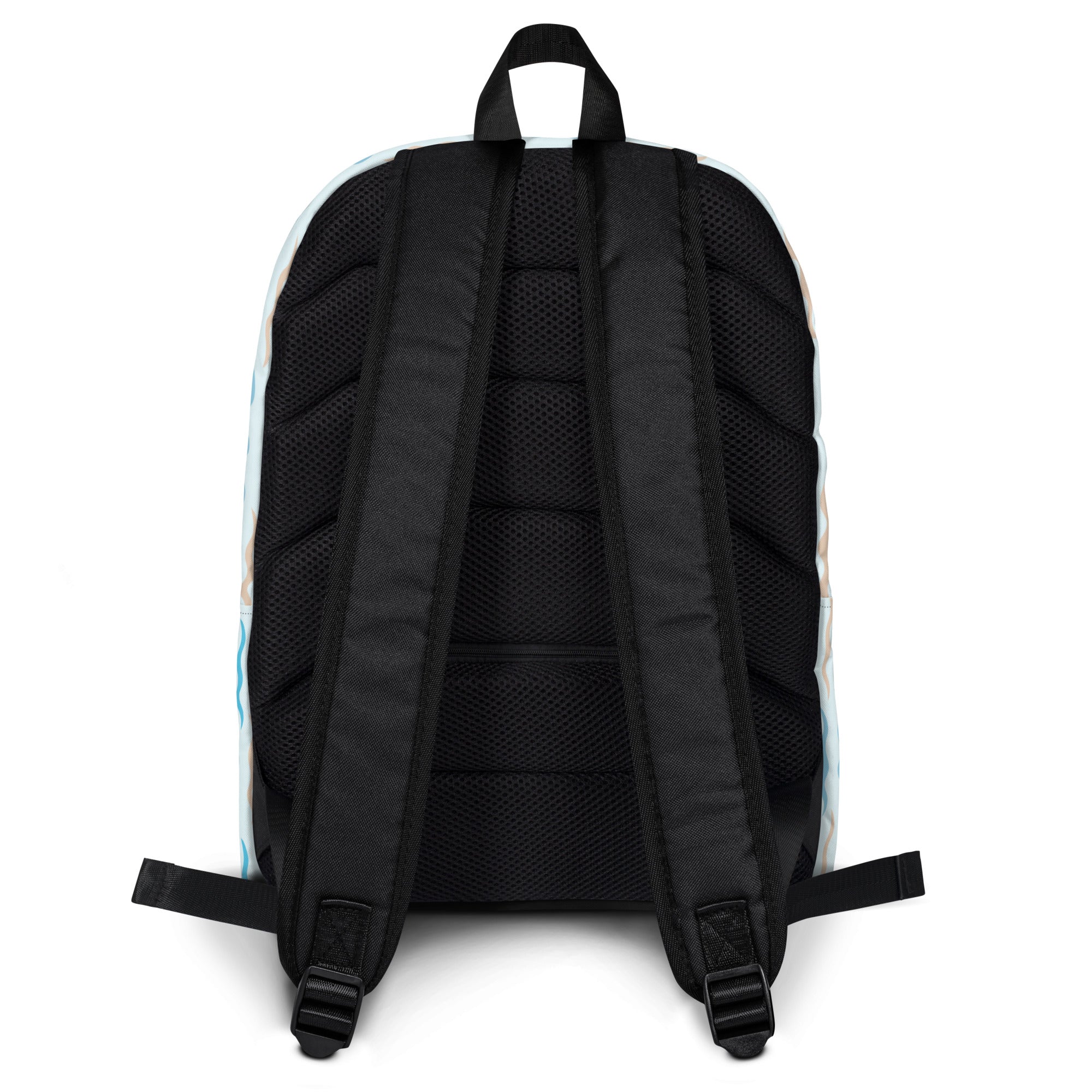 Kids Colorful Ocean Waves Backpack - Water-Resistant School Bag With Adjustable Padded Straps & Breathable Mesh Back