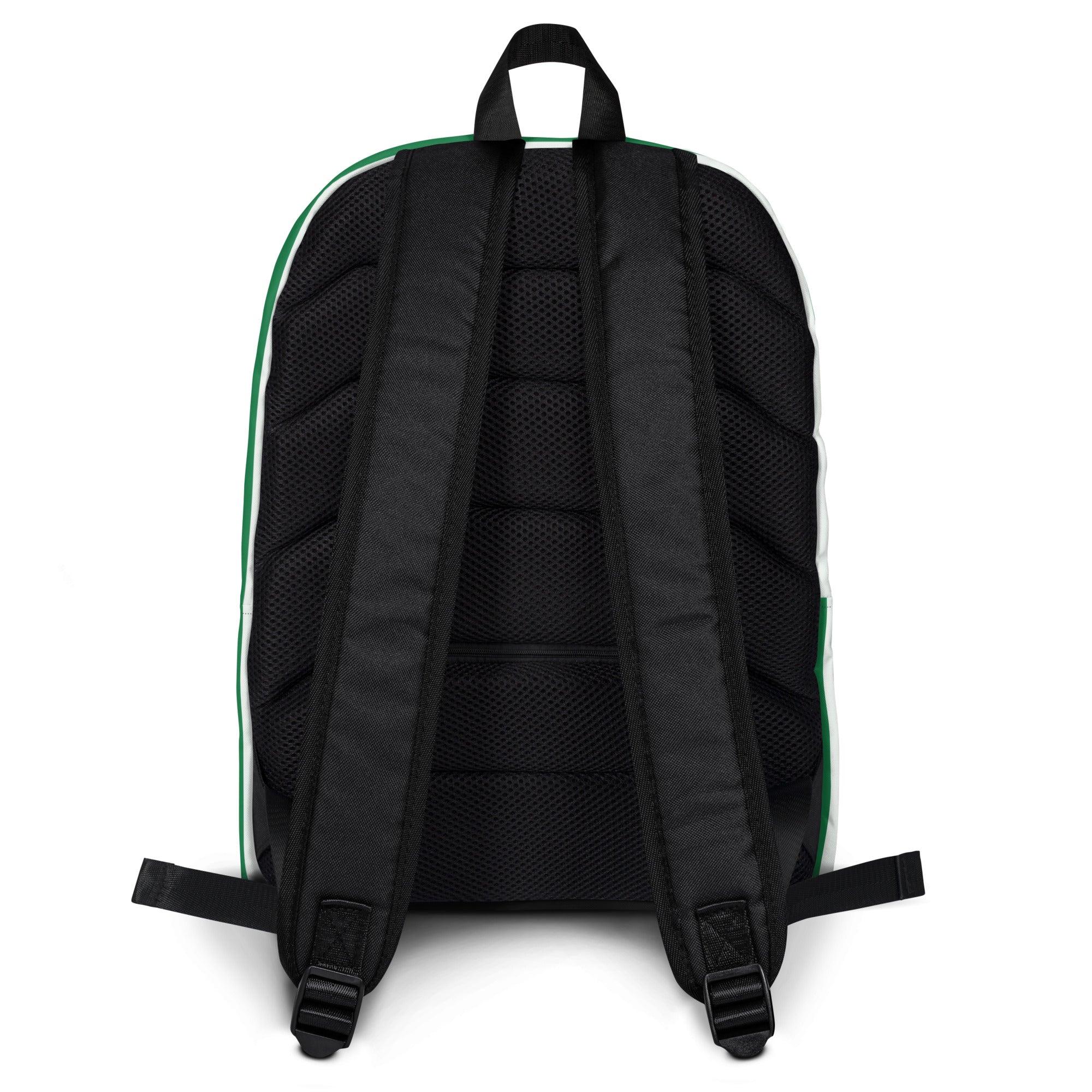 Kids Striped Green Christmas Backpack - Water-Resistant School Bag With Adjustable Padded Straps & Breathable Mesh Back