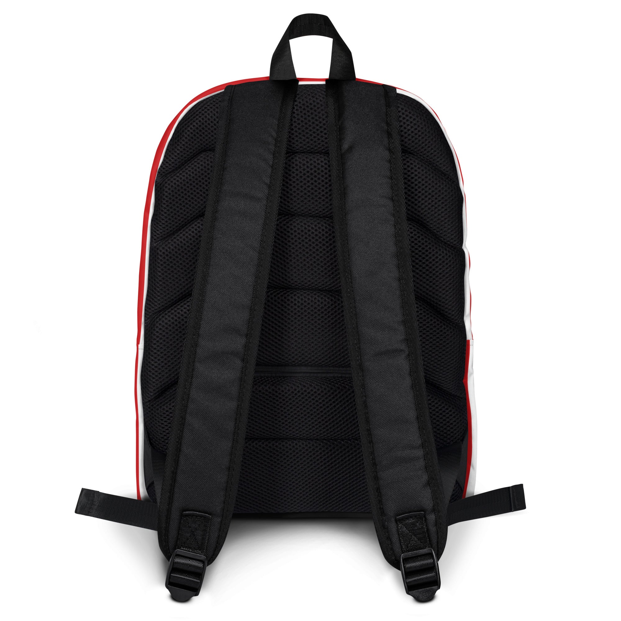 Kids Striped Red Christmas Backpack - Water-Resistant School Bag With Adjustable Padded Straps & Breathable Mesh Back