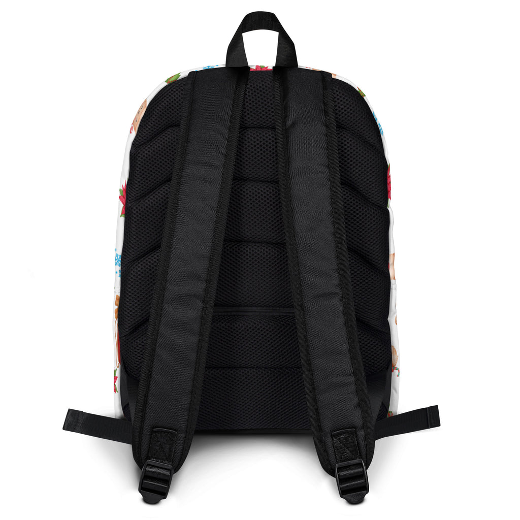 Kids Christmas Themed Backpack - Water-Resistant School Bag With Adjustable Padded Straps & Breathable Mesh Back
