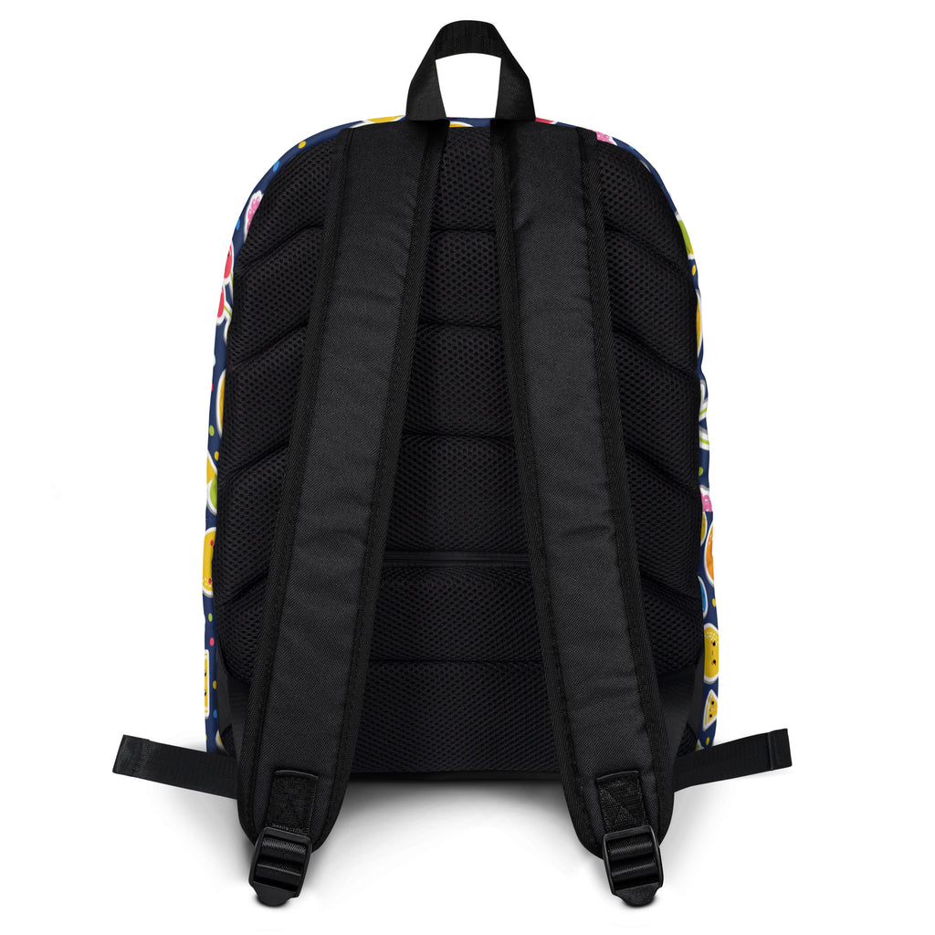 Kids Emoji Fruit Backpack - Water-Resistant School Bag With Adjustable Padded Straps & Breathable Mesh Back