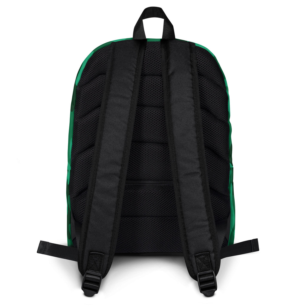 Kids Green Camouflage Backpack - Water-Resistant School Bag With Adjustable Padded Straps & Breathable Mesh Back