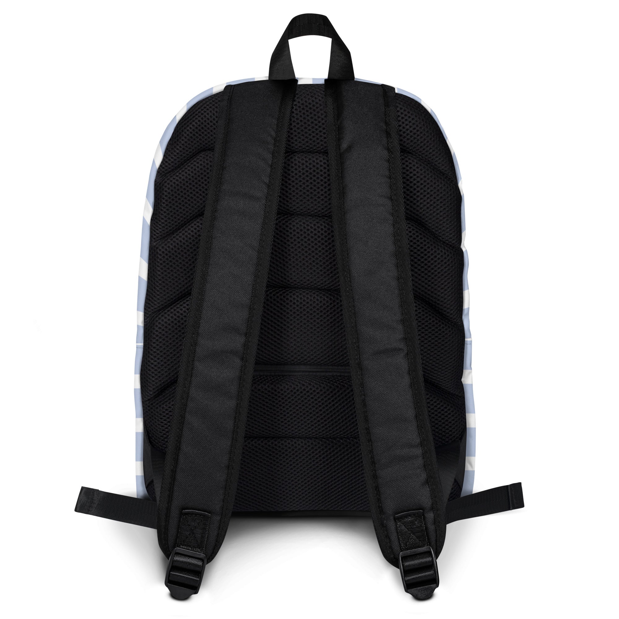 Kids Blue Stripe Backpack - Water-Resistant School Bag With Adjustable Padded Straps & Breathable Mesh Back