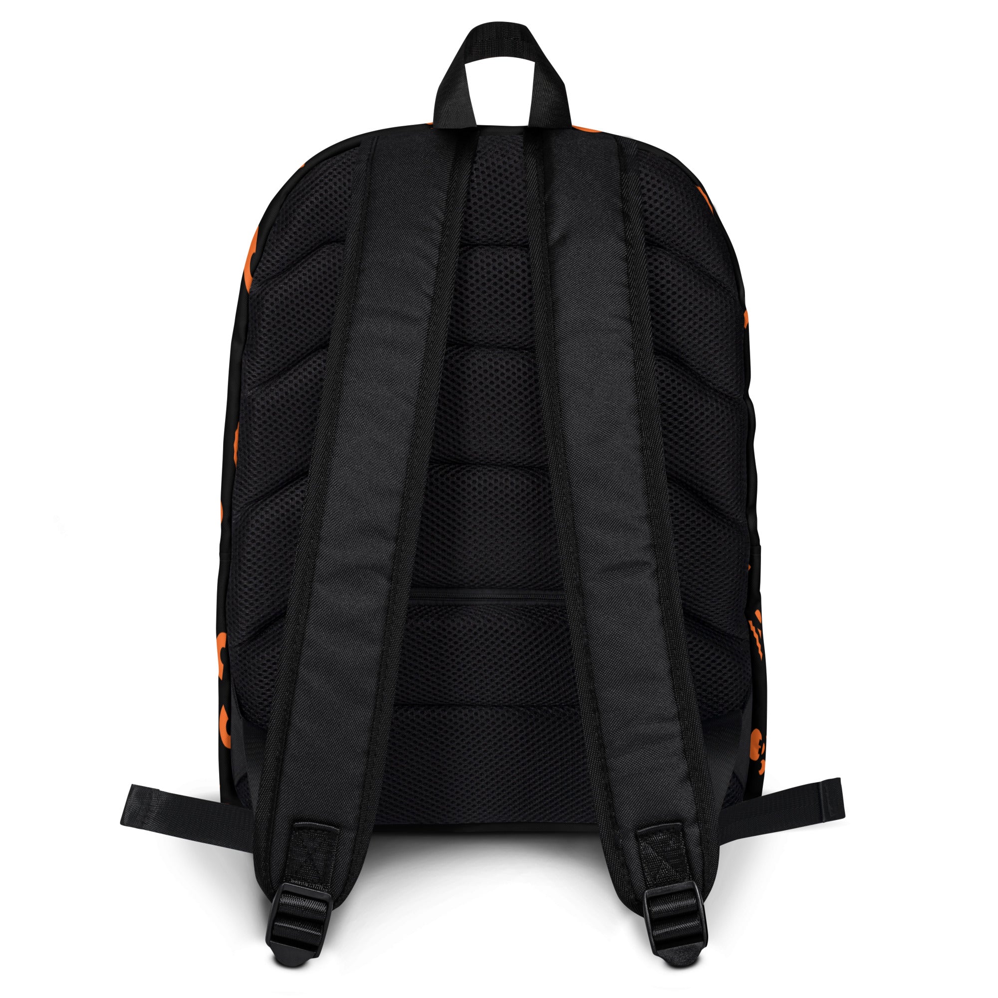 Kids Orange Jack-O’-Lantern Halloween Backpack - Water-Resistant School Bag With Adjustable Padded Straps & Breathable Mesh Back