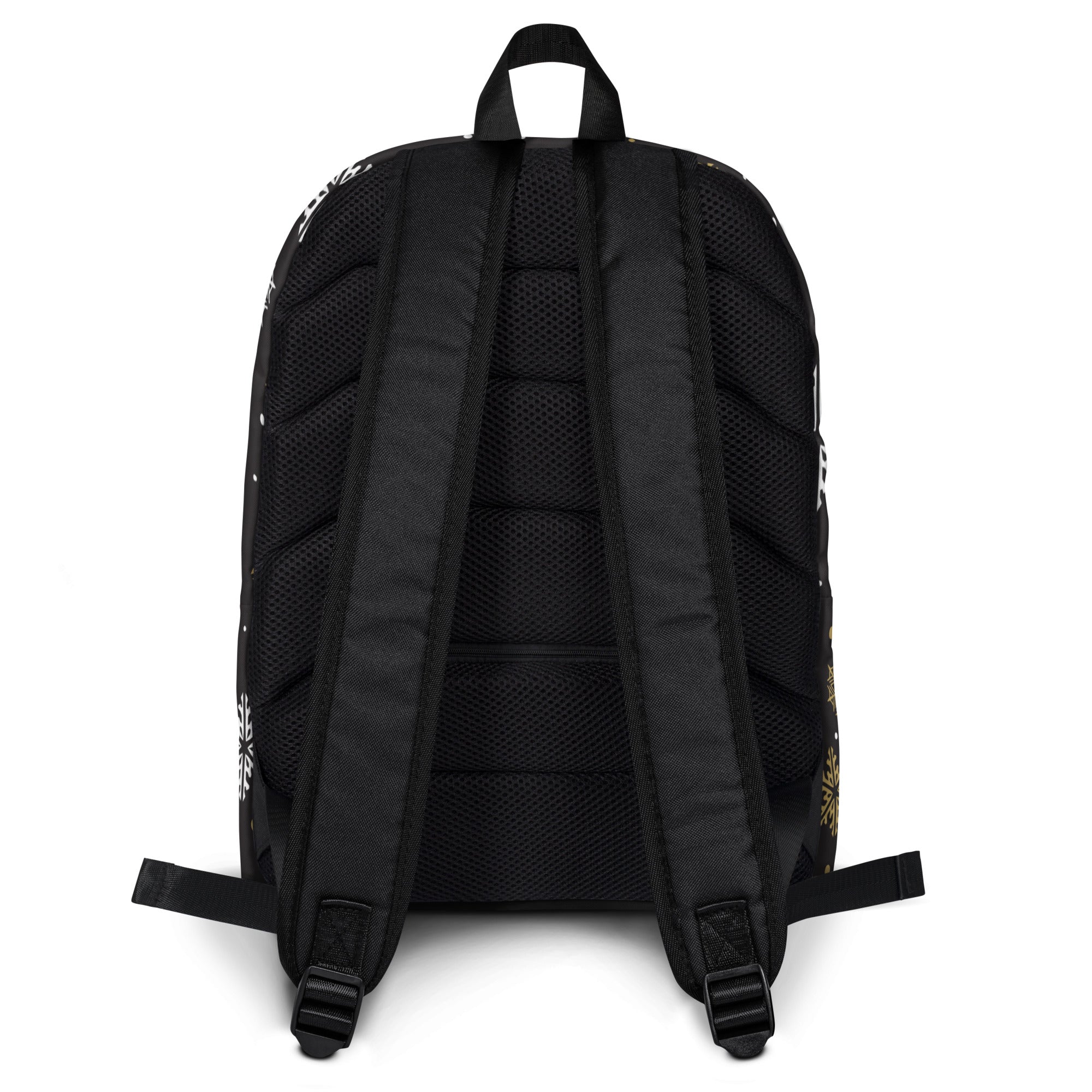 Kids Golden Snowflake Backpack - Water-Resistant School Bag With Adjustable Padded Straps & Breathable Mesh Back