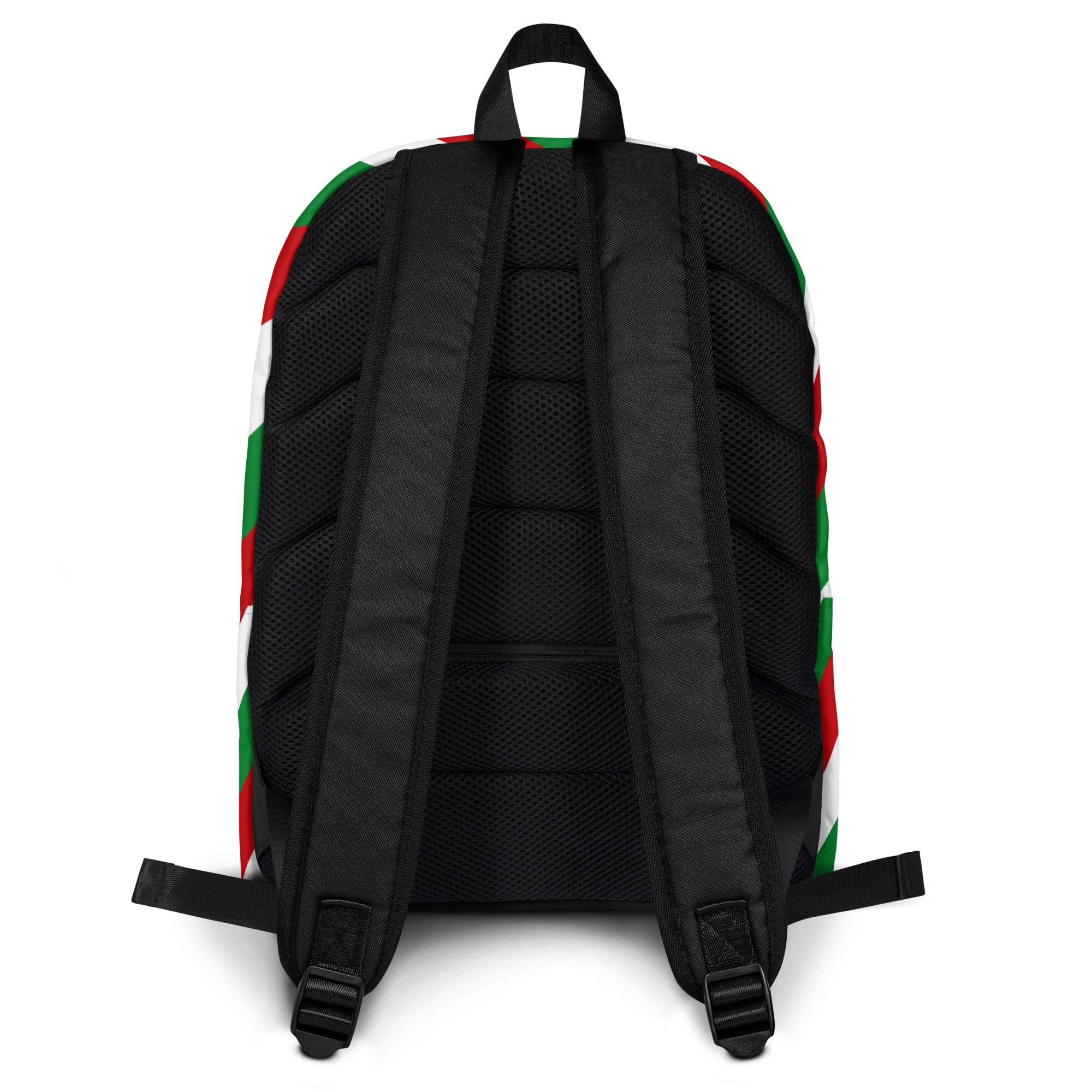 Kids Christmas Candy Cane Stripe Backpack - Water-Resistant School Bag With Adjustable Padded Straps & Breathable Mesh Back