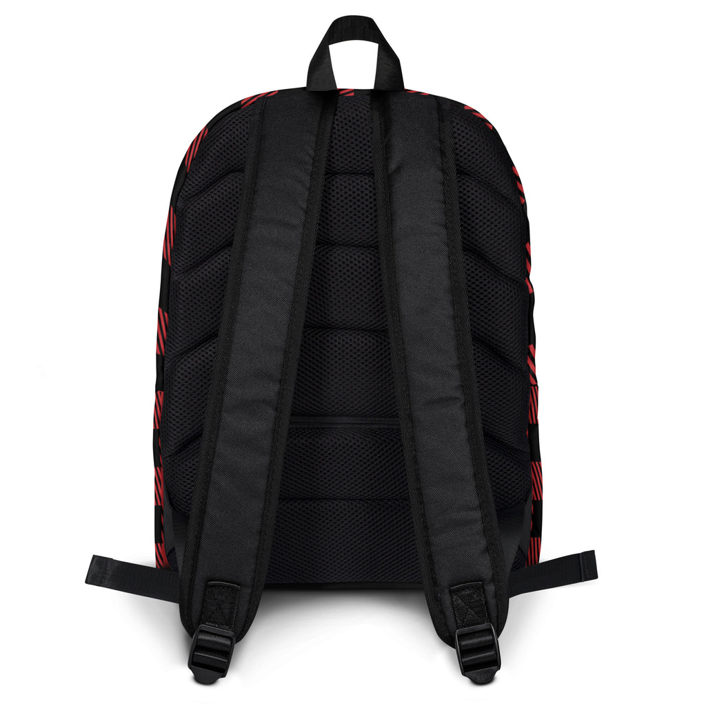 Kids Red Buffalo Plaid Backpack - Water-Resistant School Bag With Adjustable Padded Straps & Breathable Mesh Back
