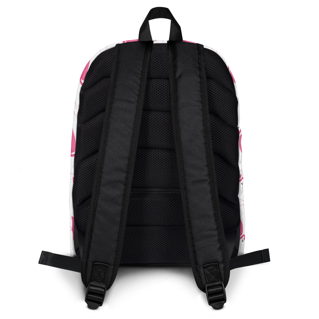 Girls Pink Flamingo Backpack - Water-Resistant School Bag With Adjustable Padded Straps & Breathable Mesh Back