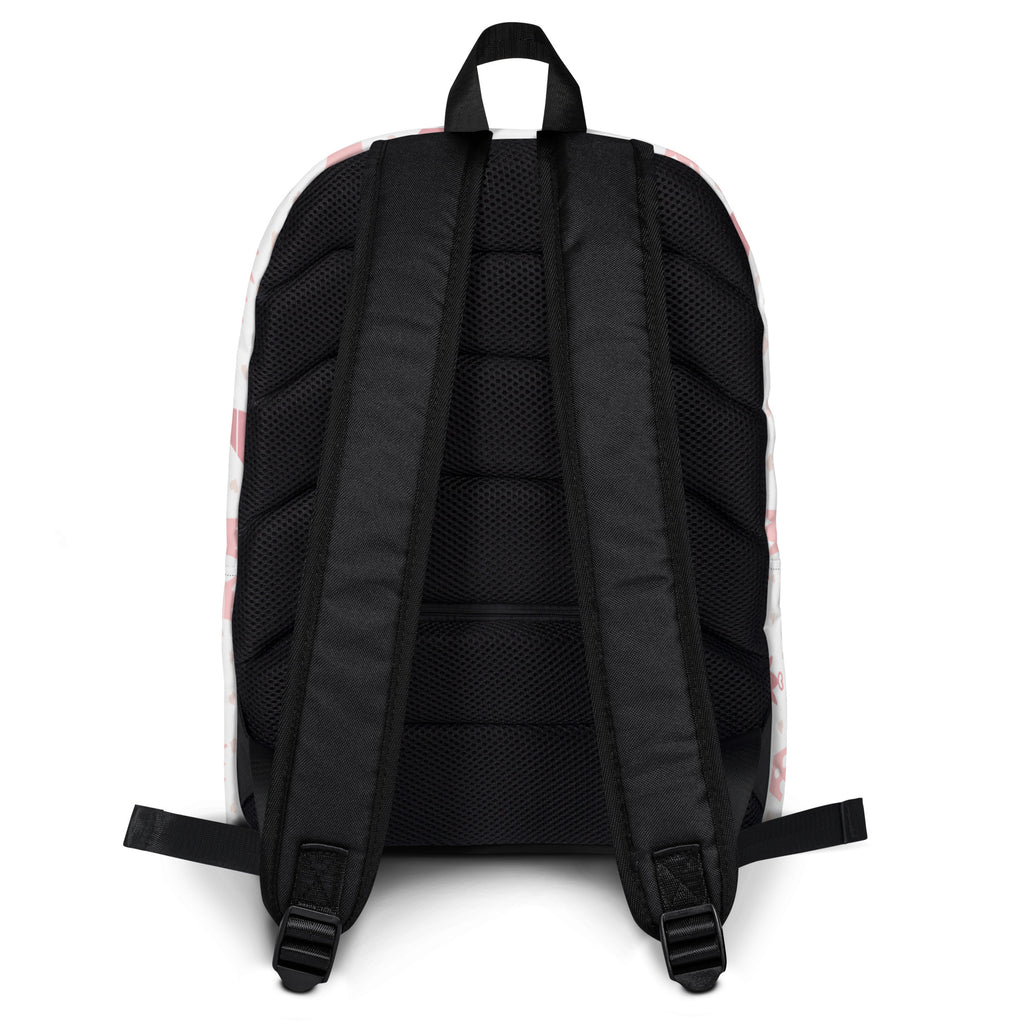 Girls Pink Crowns Backpack - Water-Resistant School Bag With Adjustable Padded Straps & Breathable Mesh Back