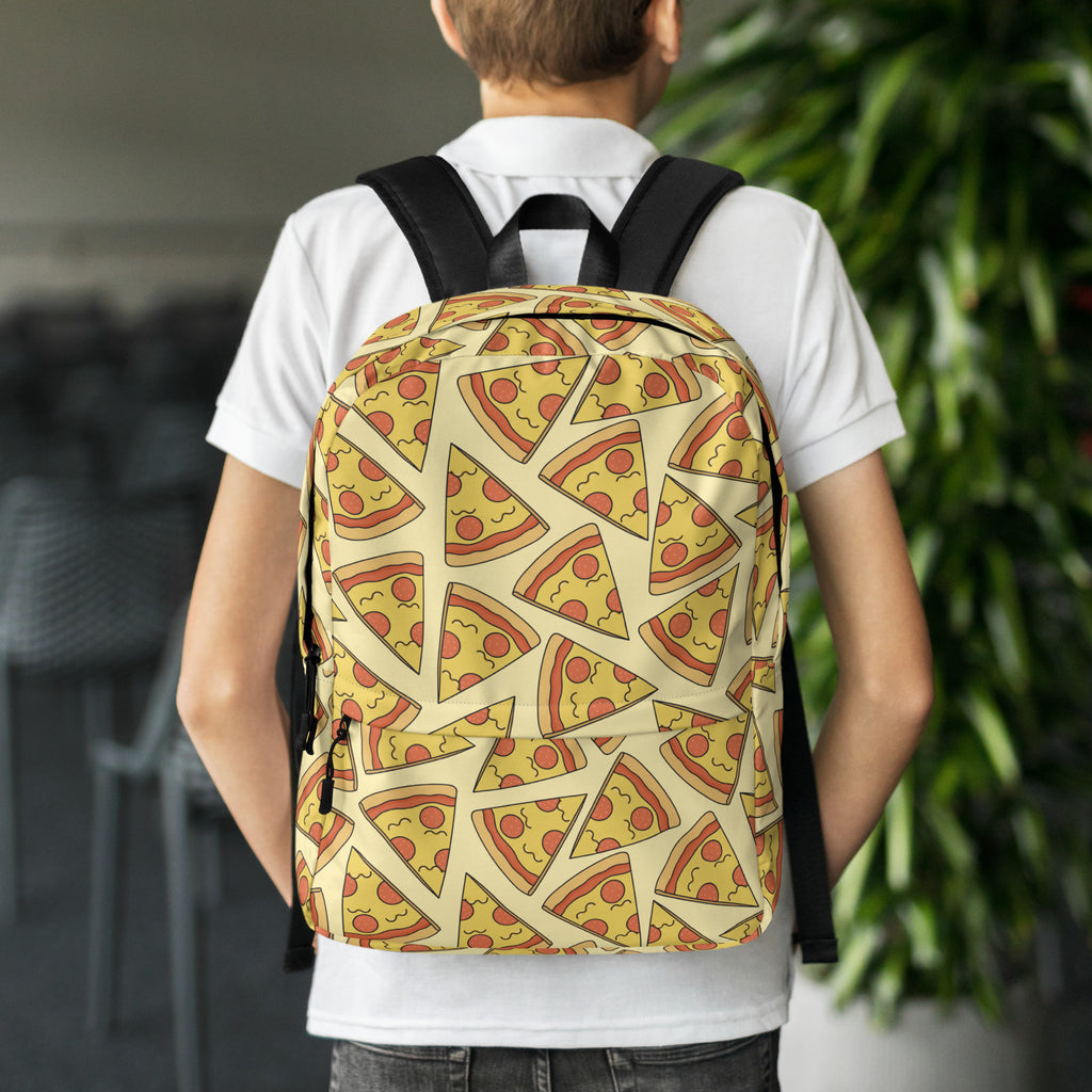 Kids Pizza Slice Backpack - Water-Resistant School Bag With Adjustable Padded Straps & Breathable Mesh Back