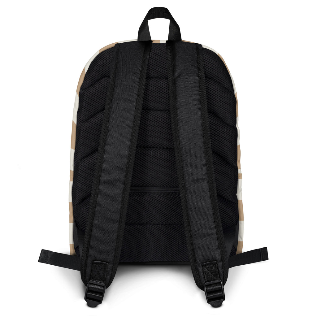 Kids Neutral Checkerboard Backpack - Water-Resistant School Bag With Adjustable Padded Straps & Breathable Mesh Back