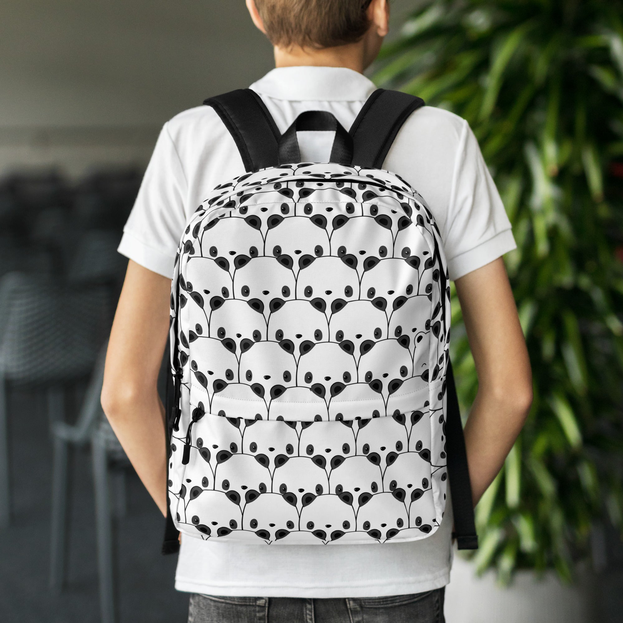 Kids Panda Backpack - Water-Resistant School Bag With Adjustable Padded Straps & Breathable Mesh Back