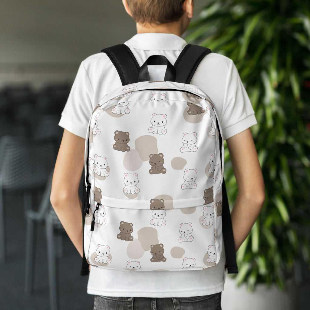 Kids Teddy Bear Backpack - Water-Resistant School Bag With Adjustable Padded Straps & Breathable Mesh Back