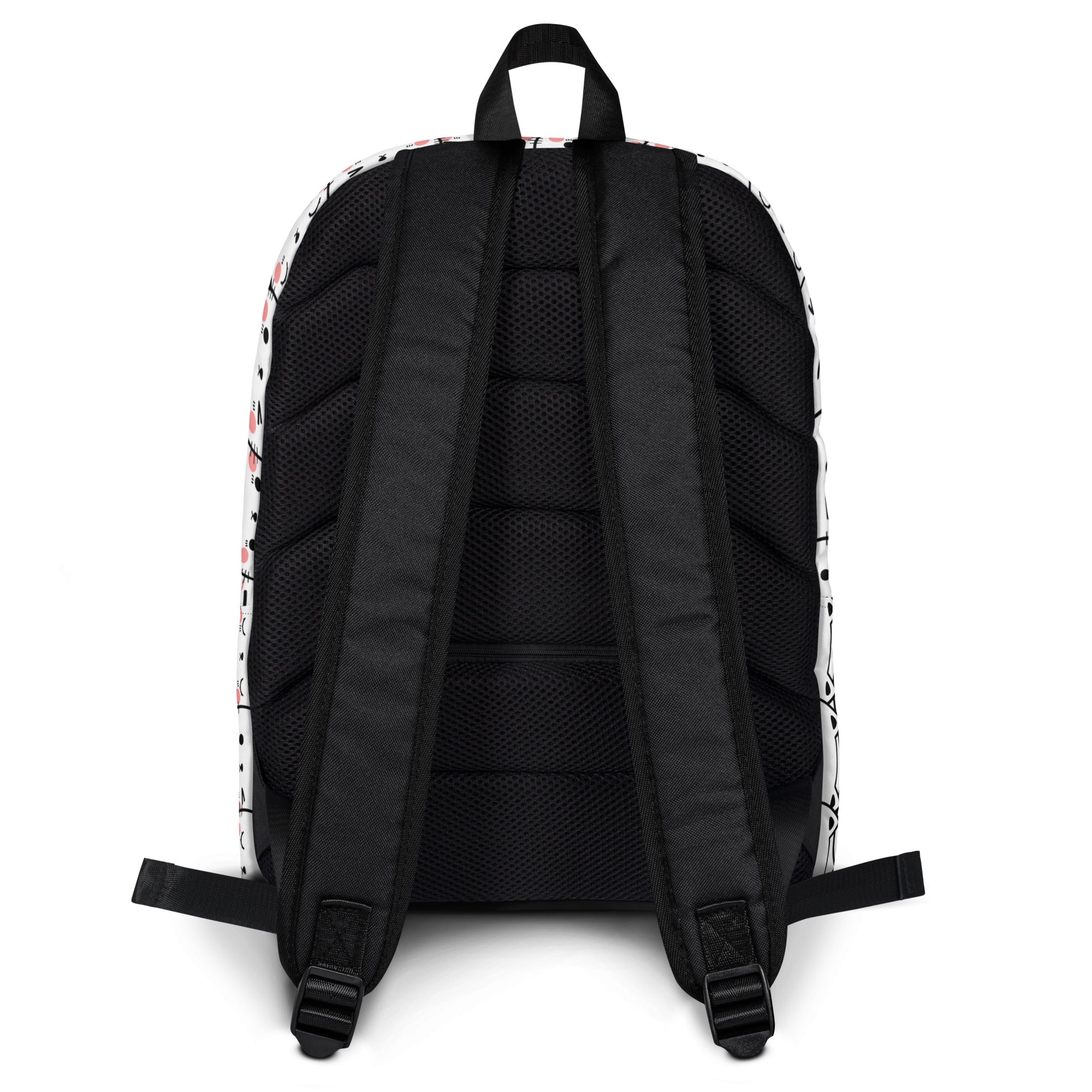 Girls Cat Print Backpack - Water-Resistant School Bag With Adjustable Padded Straps & Breathable Mesh Back