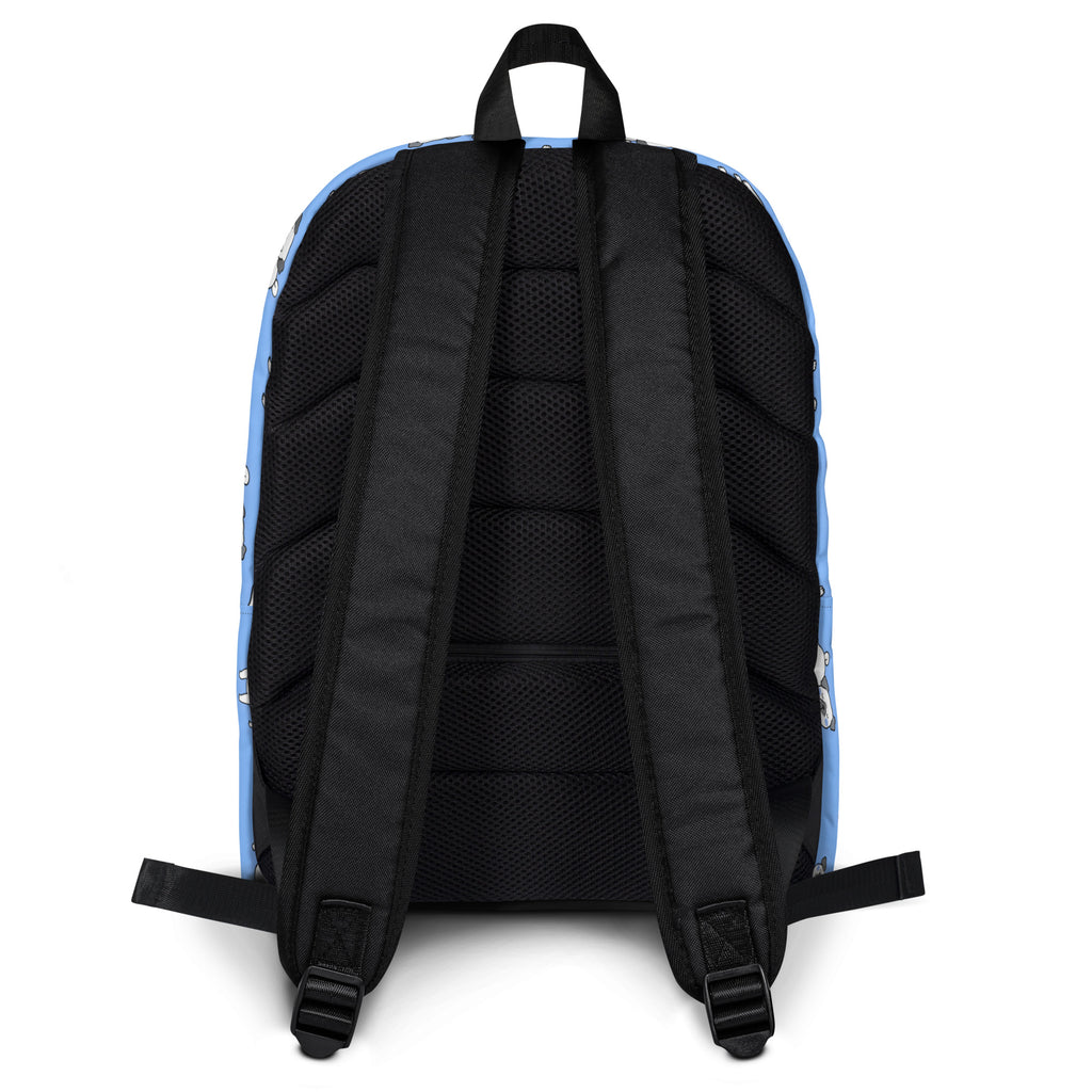Kids Blue Pug Backpack - Water-Resistant School Bag With Adjustable Padded Straps & Breathable Mesh Back