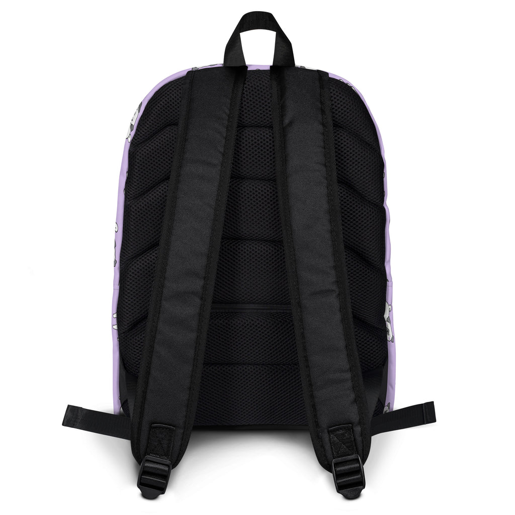 Kids Purple Pug Backpack - Water-Resistant School Bag With Adjustable Padded Straps & Breathable Mesh Back