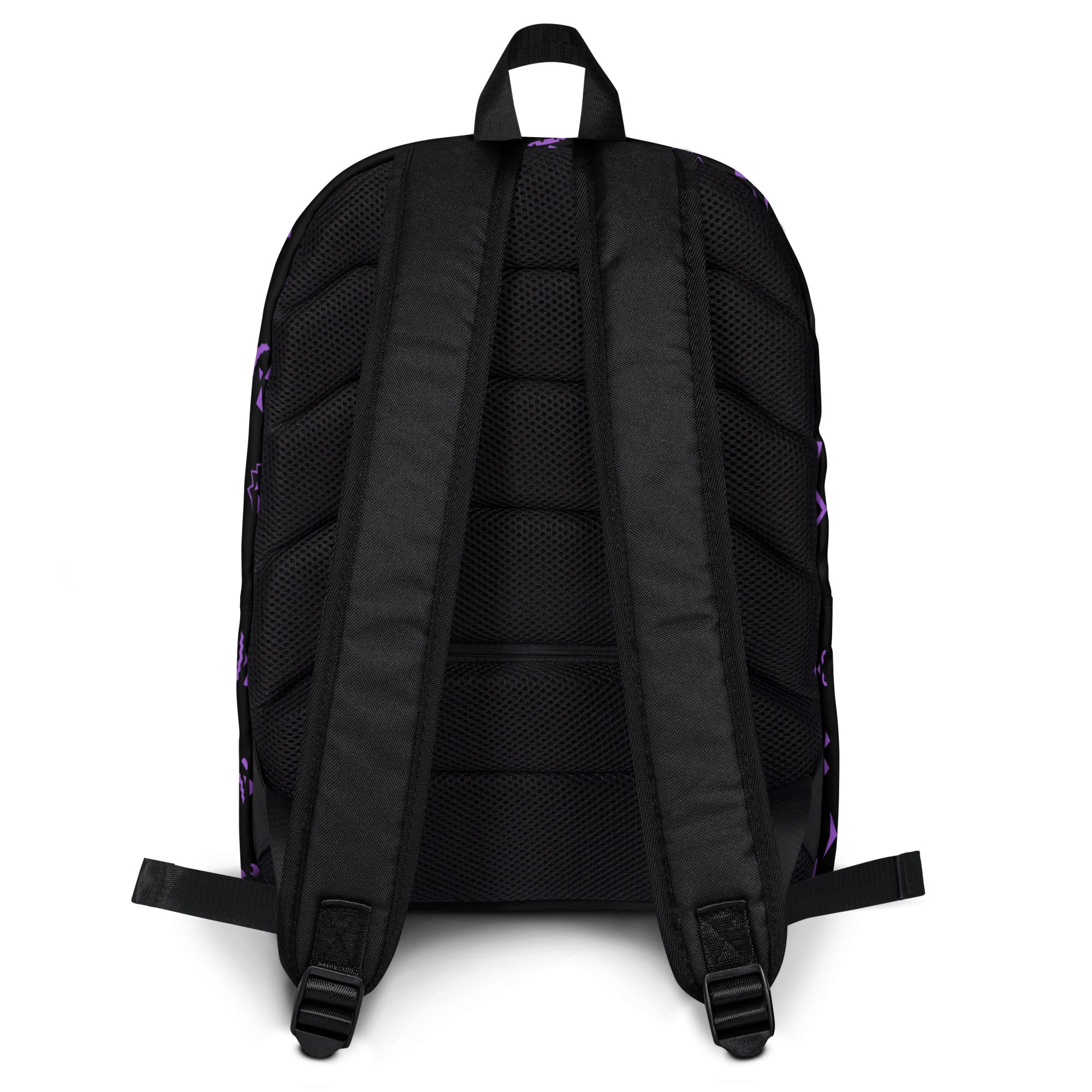 Kids Purple Jack-O’-Lantern Halloween Backpack - Water-Resistant School Bag With Adjustable Padded Straps & Breathable Mesh Back