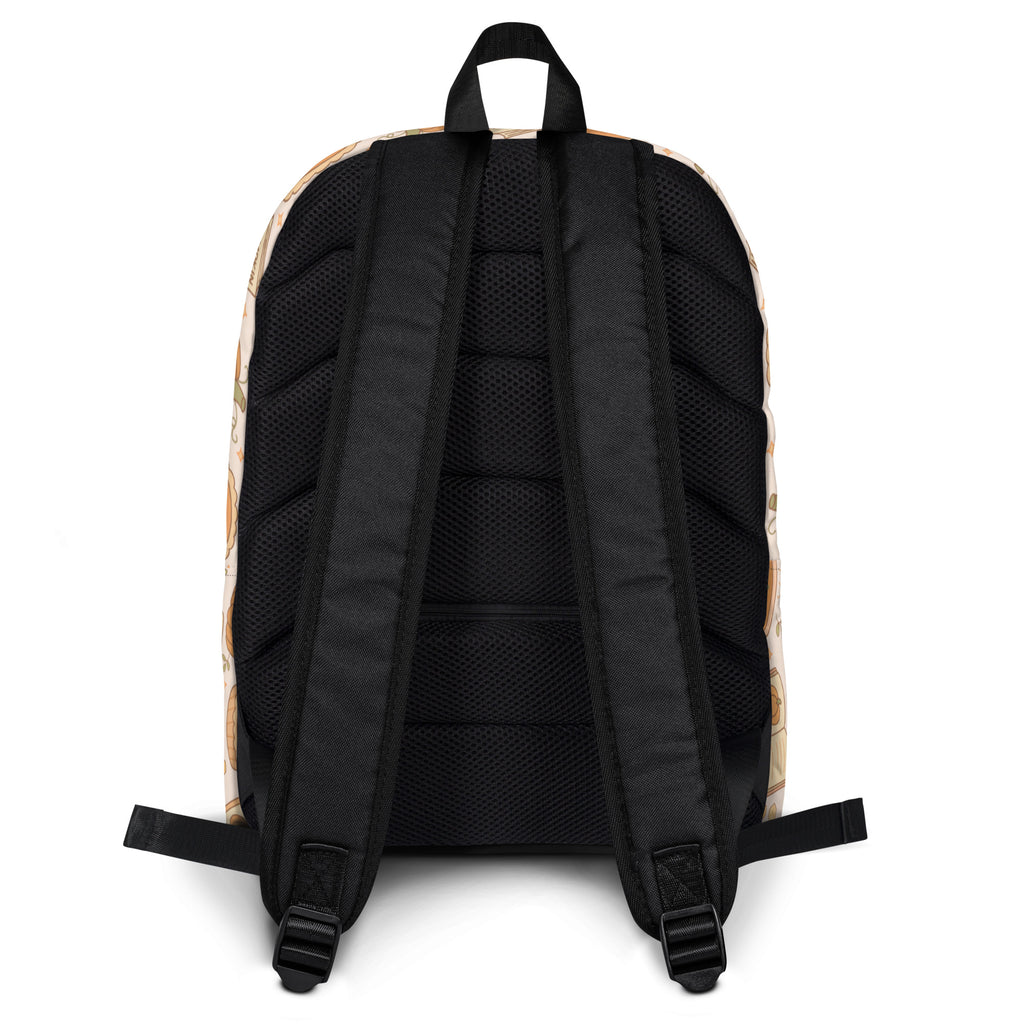 Kids Pumpkin Pie Themed Backpack - Water-Resistant School Bag With Adjustable Padded Straps & Breathable Mesh Back