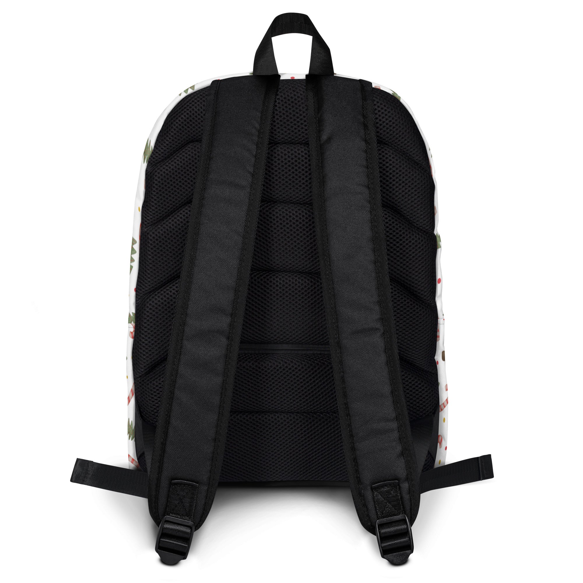 Kids Candy Cane Christmas Tree Backpack - Water-Resistant School Bag With Adjustable Padded Straps & Breathable Mesh Back