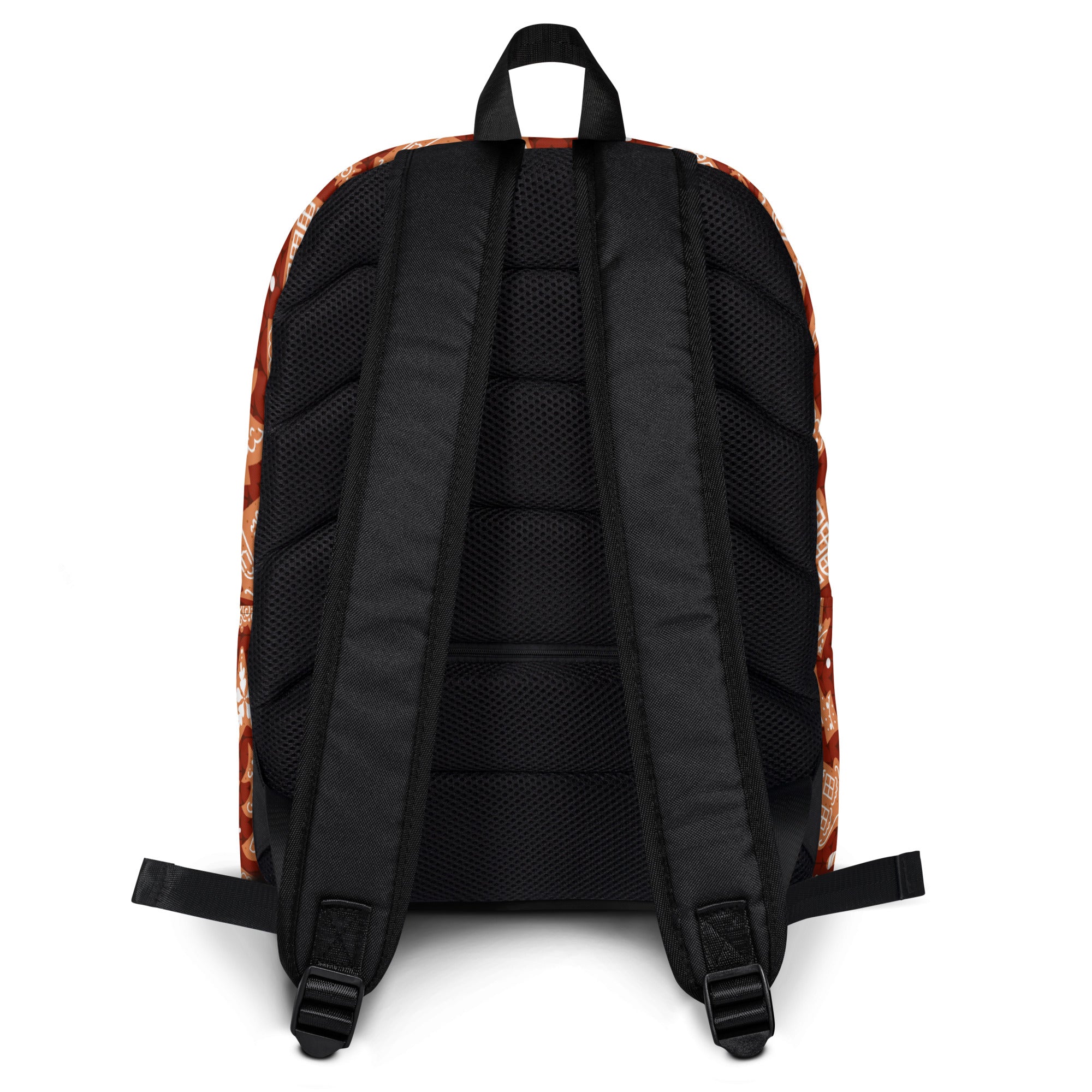 Kids Red Gingerbread Cookies Backpack - Water-Resistant School Bag With Adjustable Padded Straps & Breathable Mesh Back
