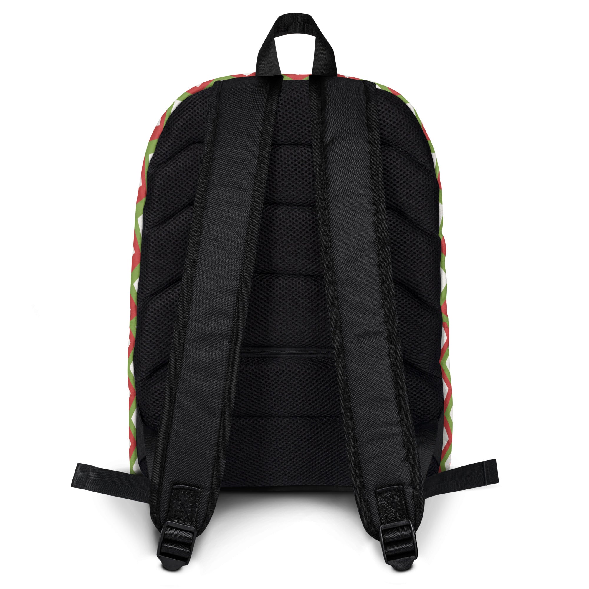 Kids Christmas Chevron Backpack - Water-Resistant School Bag With Adjustable Padded Straps & Breathable Mesh Back