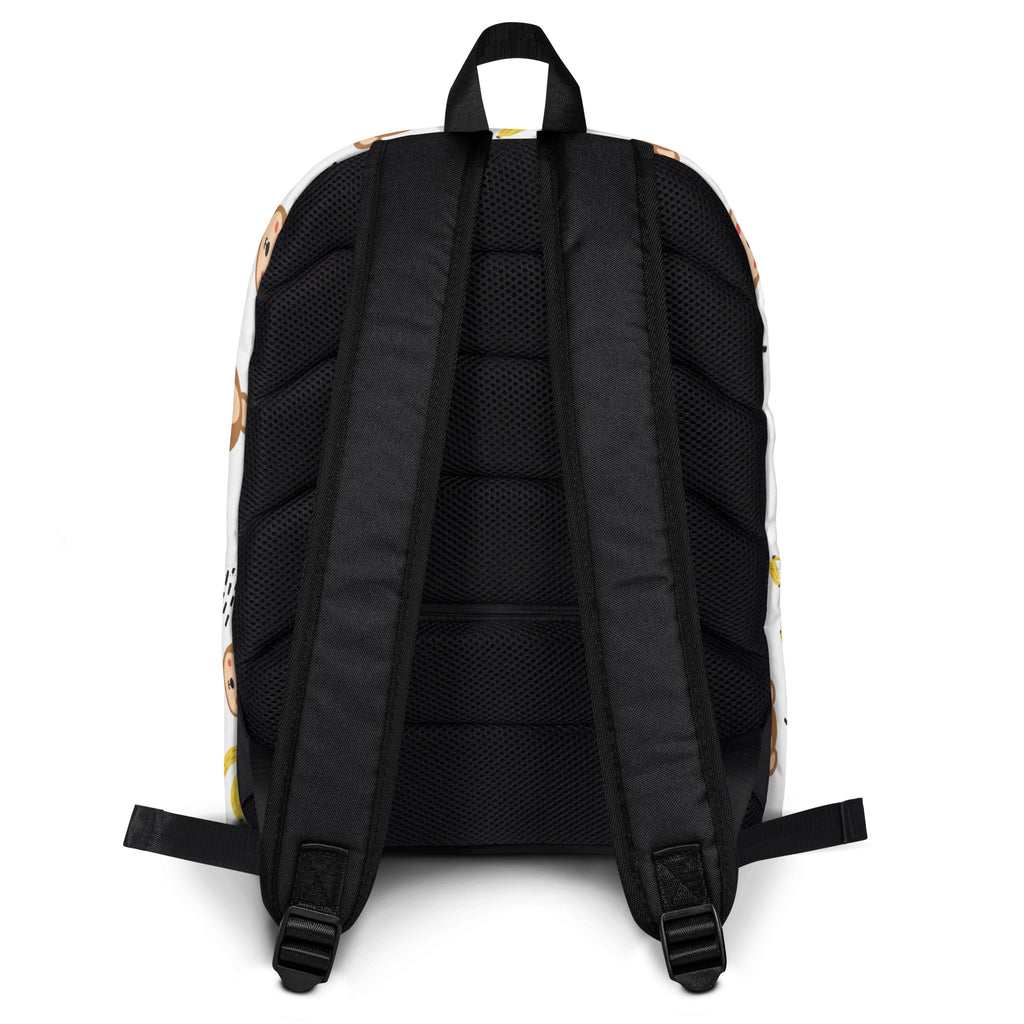 Kids Monkey Banana Backpack - Water-Resistant School Bag With Adjustable Padded Straps & Breathable Mesh Back