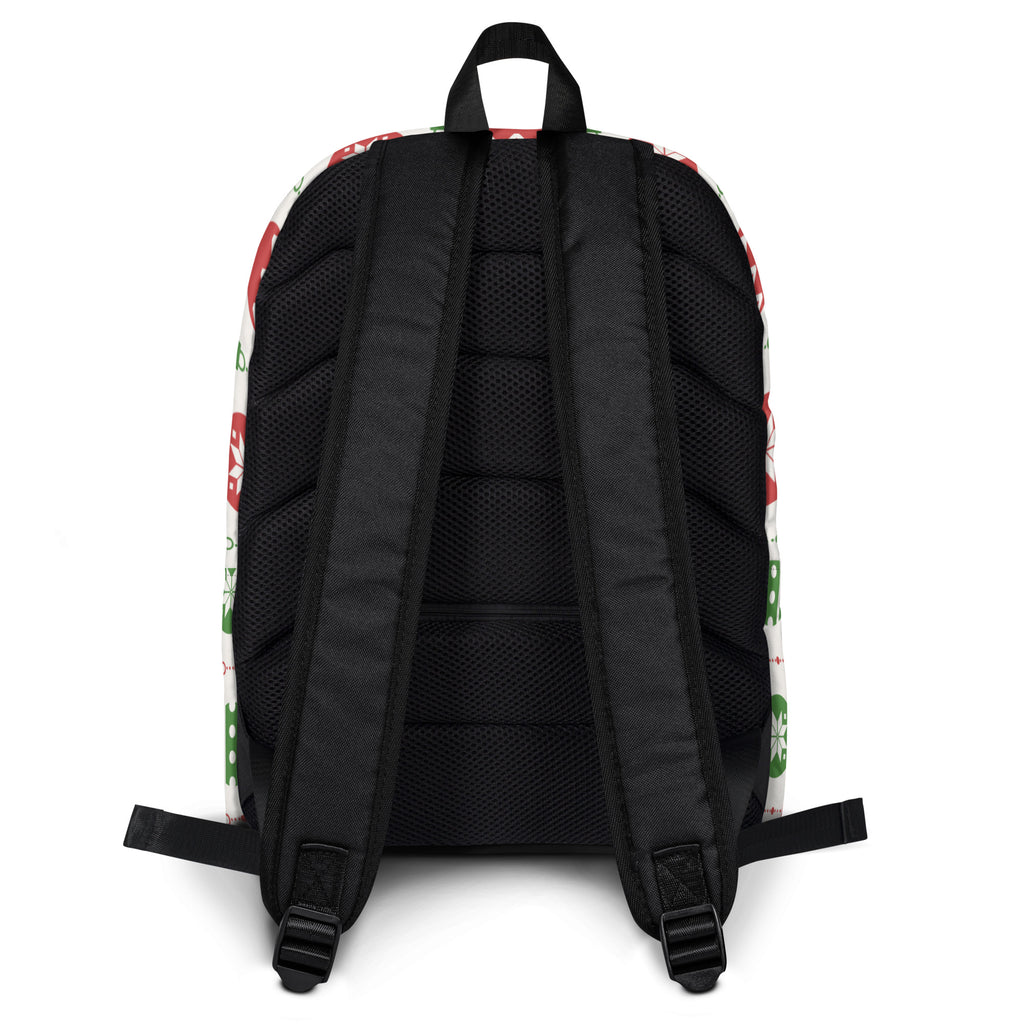 Kids Christmas Ornament Backpack - Water-Resistant School Bag With Adjustable Padded Straps & Breathable Mesh Back