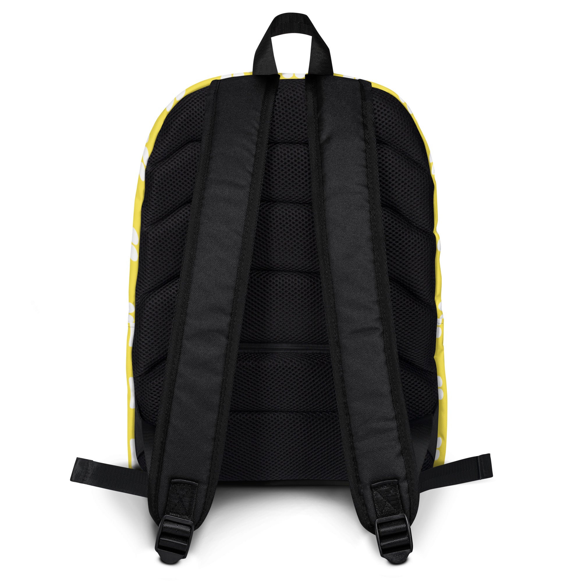 Kids Yellow Paw Print Backpack - Water-Resistant School Bag With Adjustable Padded Straps & Breathable Mesh Back