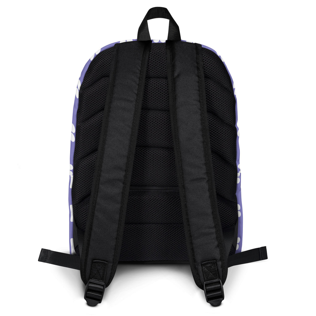 Girls Light Purple Print Backpack - Water-Resistant School Bag With Adjustable Padded Straps & Breathable Mesh Back